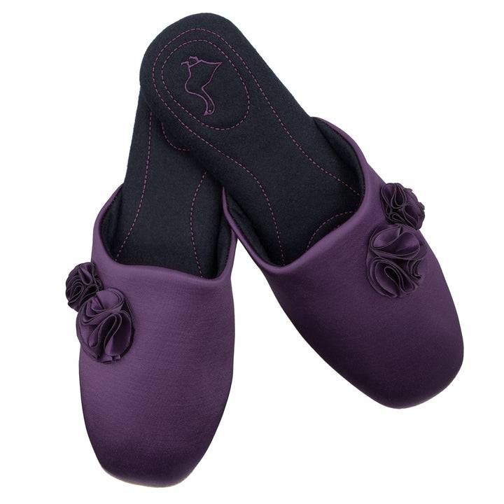 Pampuschen Ginger satin aubergine Bis zu 50% Rabatt