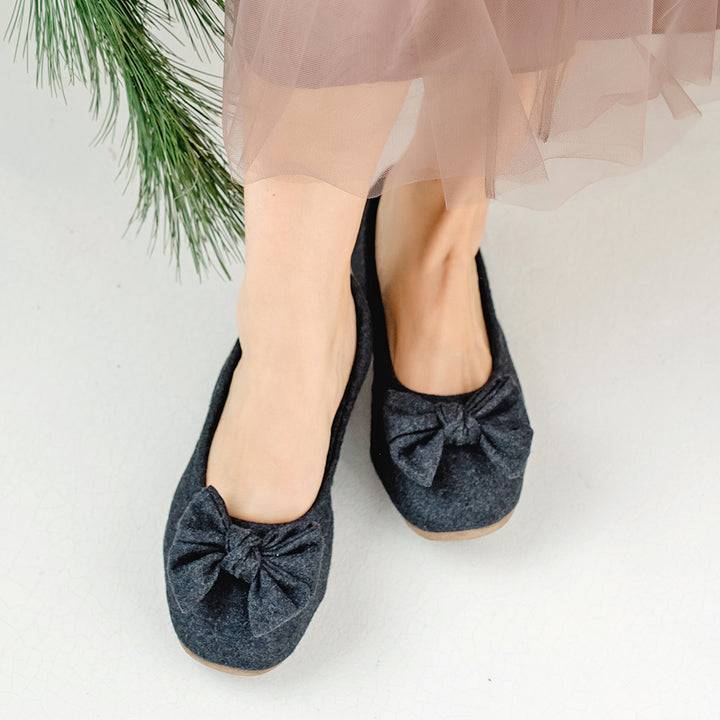 Pampuschen Daisy wool anthrazit Bis zu 65% Rabatt