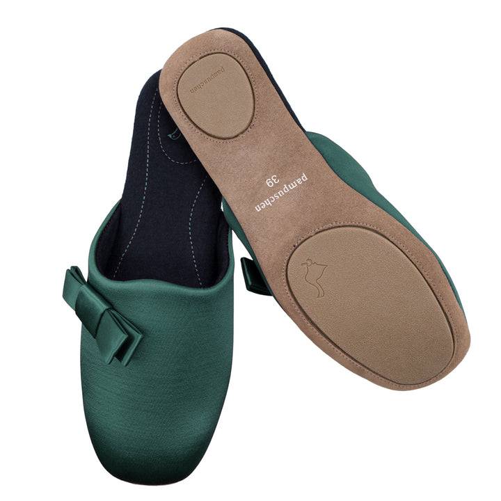 Pampuschen Jane satin kiefer Sonderangebot der Fabrik