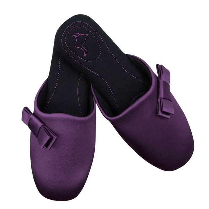 Pampuschen Jane satin aubergine Vierteljährliche Förderung