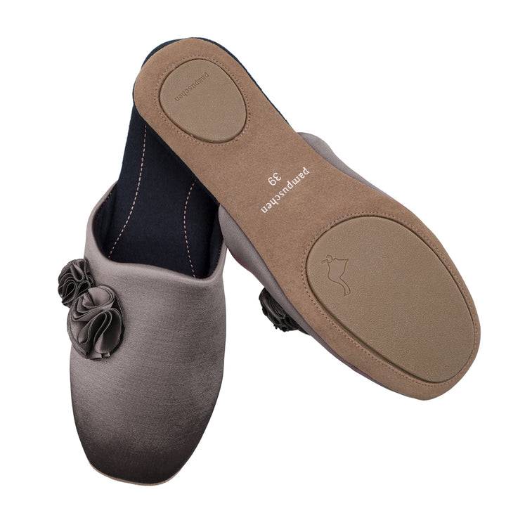 Pampuschen Ginger satin taupe Nur noch ein Tag übrig
