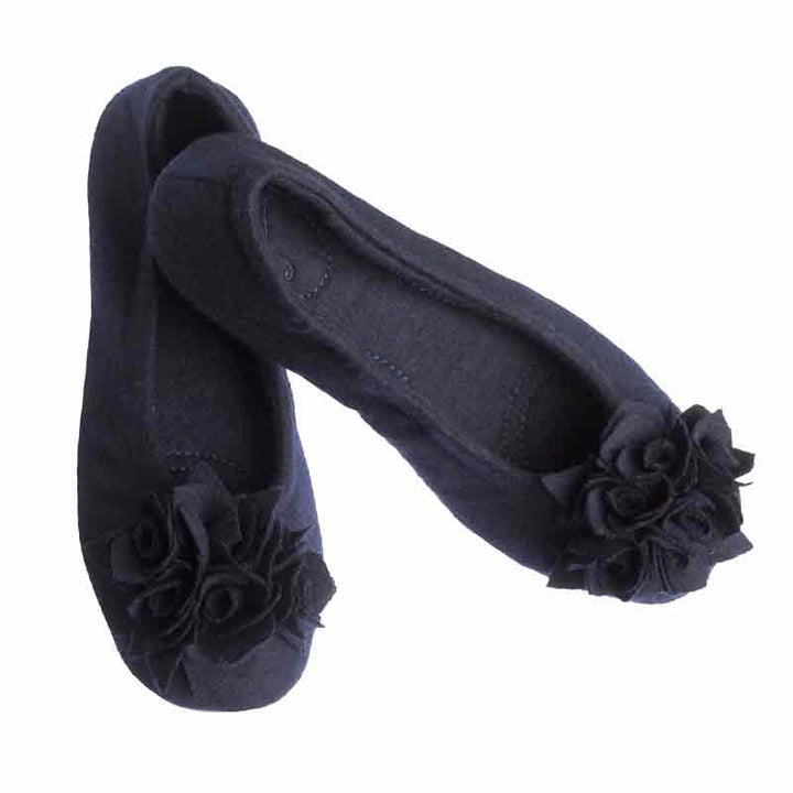 Pampuschen Grace wool dunkelblau Outlet