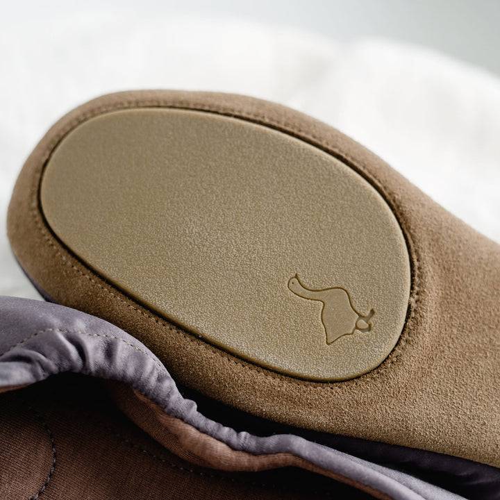 Pampuschen Grace satin taupe Limitierter Zeitrabatt
