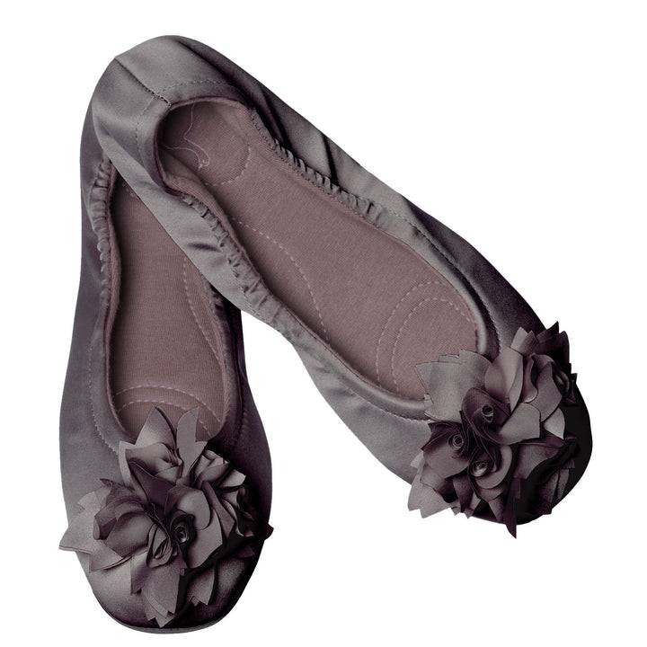 Pampuschen Grace satin taupe Limitierter Zeitrabatt