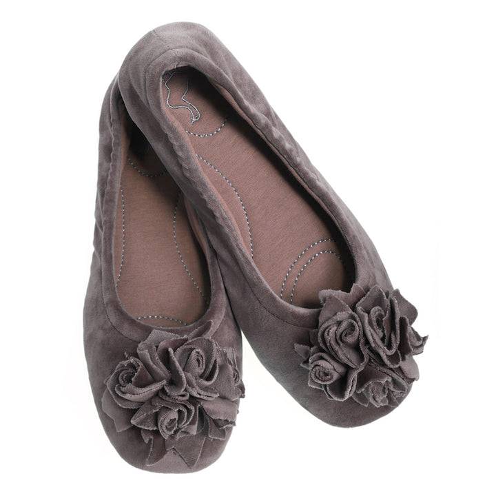 Pampuschen Grace velvet taupe Fabrik Onlineshop