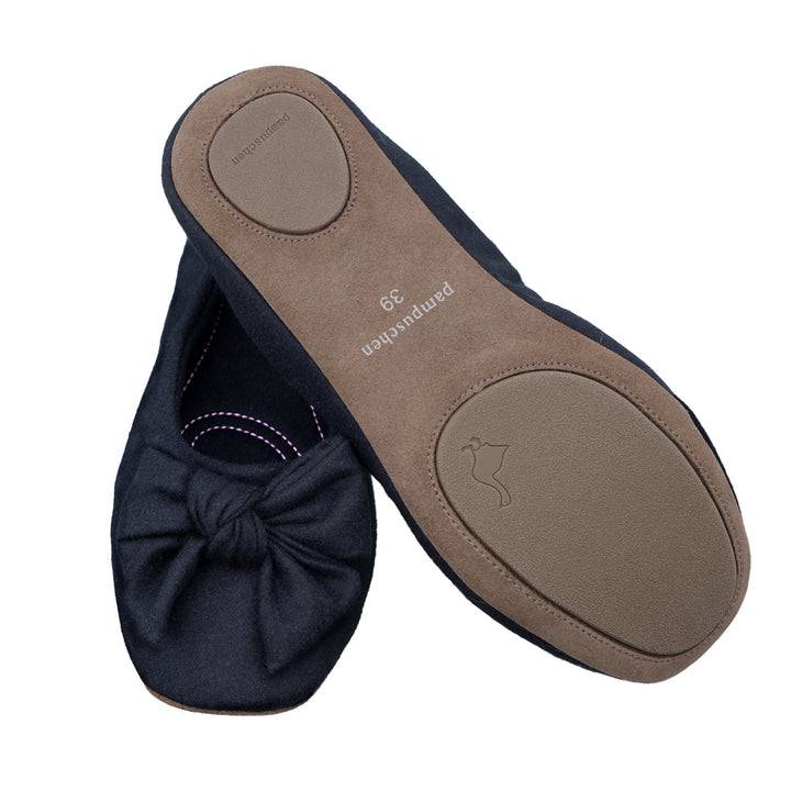 Pampuschen Daisy wool schwarz Versandkostenfrei