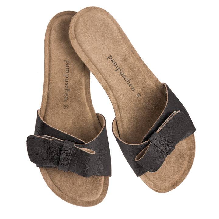 Pampuschen Vera schwarz-metallic Online Shopping