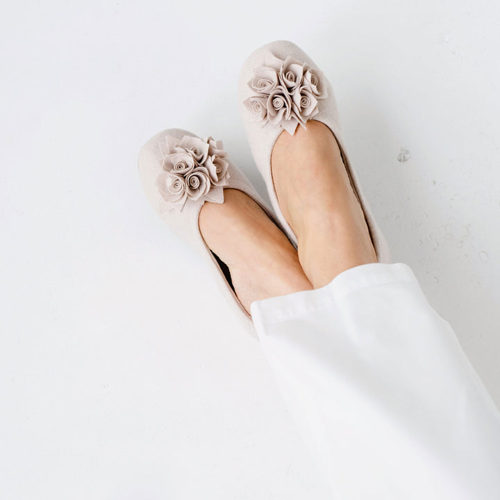 Pampuschen Grace wool beige Saisonschlussverkauf