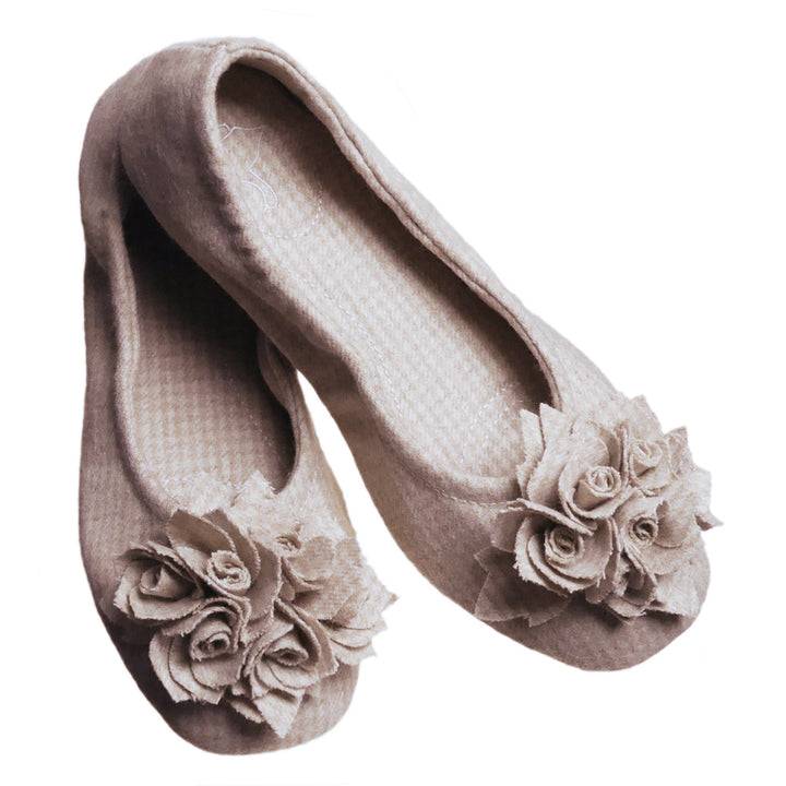 Pampuschen Grace hahnentritt caramel Black Friday