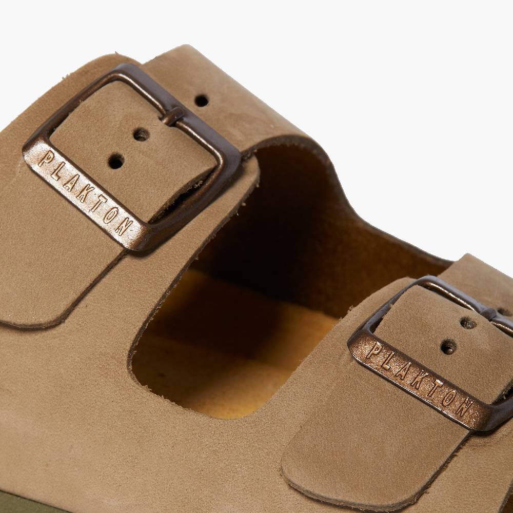 Plakton Formentera Beige-Khaki Nobuck Letzter Tag