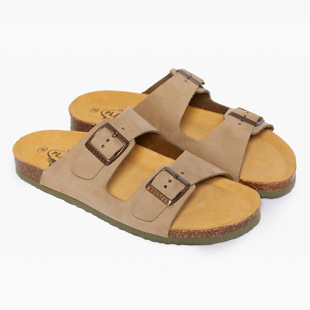 Plakton Formentera Beige-Khaki Nobuck Letzter Tag