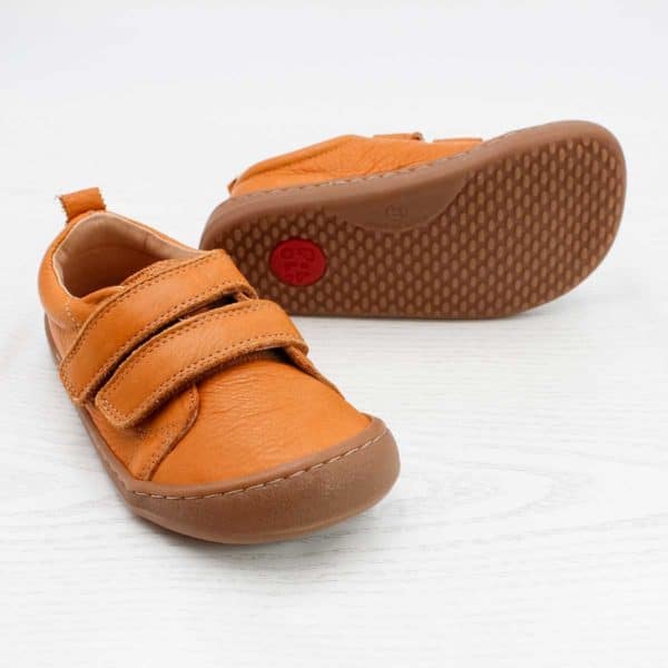Pololo Barfuss Sneaker Leder hellbraun Kostenloser Versand international