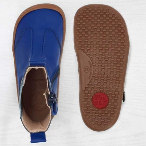 Pololo Barfußschuh Chelsea aus Kaktusleder Blau (vegan) 2025