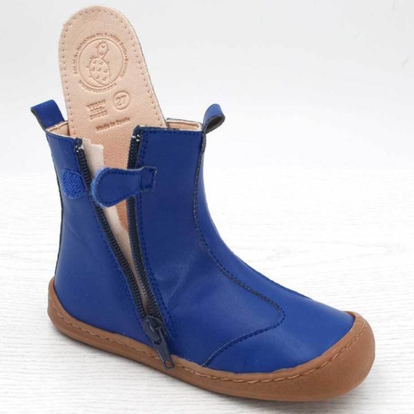 Pololo Barfußschuh Chelsea aus Kaktusleder Blau (vegan) 2025