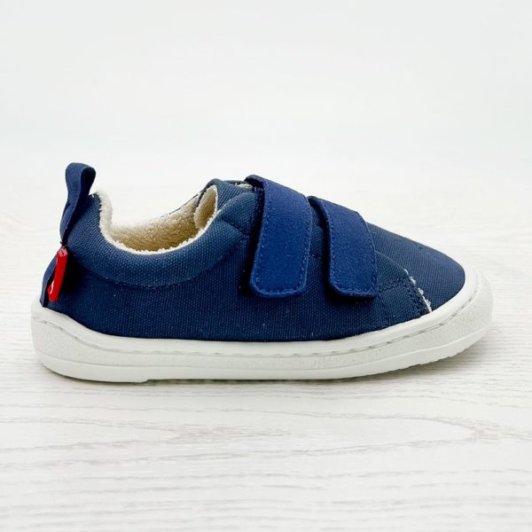 Pololo Baumwoll Barfuß Sneaker Blau Auslauf
