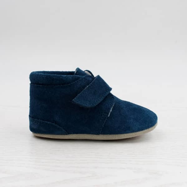 Pololo Für die ersten Schritte – “Porto” der Barfuß Kleinkindschuh blau als Kletter Angebote