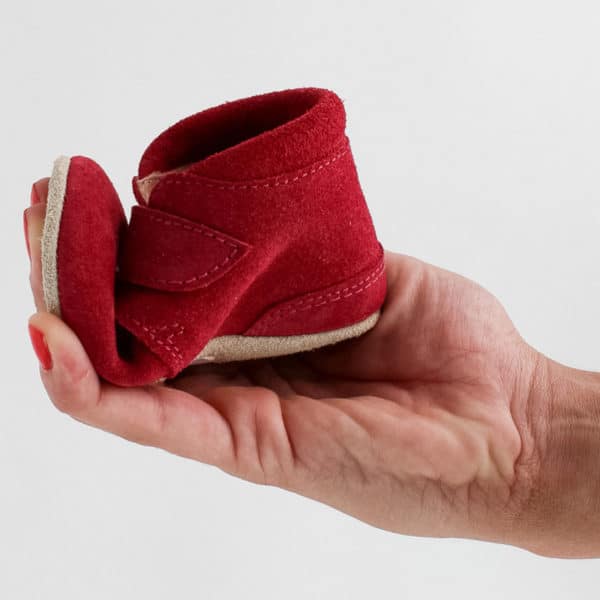 Pololo Für die ersten Schritte – “Porto” der Barfuß Kleinkindschuh rot Hotsell