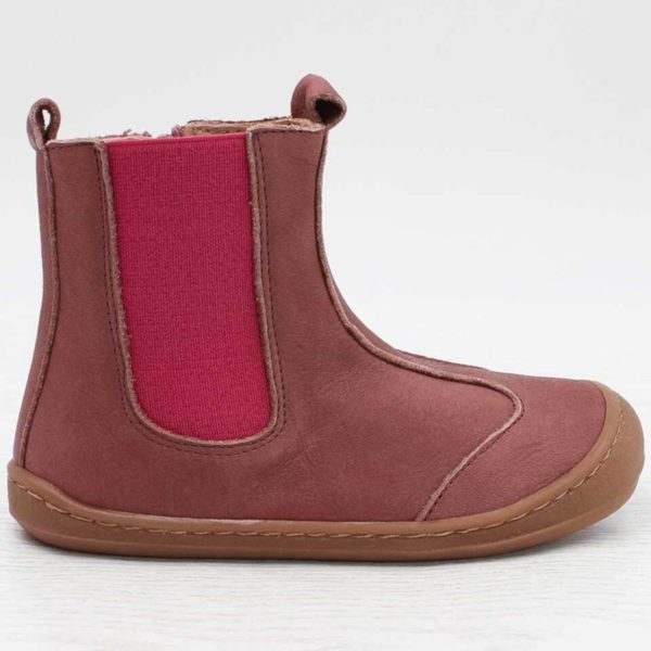 Pololo Barfußschuh Chelsea Leder Lila Blitzverkäufe