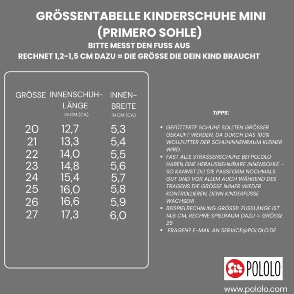 Pololo Nino Wollfutter Rot Weihnachtsangebot