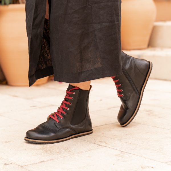 Pololo Barfußschuh Damenstiefellette „MN Aspen“ von Martin Natur – Blau Wochenangebot