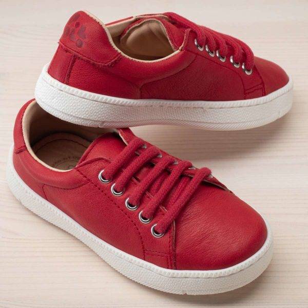 Pololo Leder-Sneaker Rot Hotsell