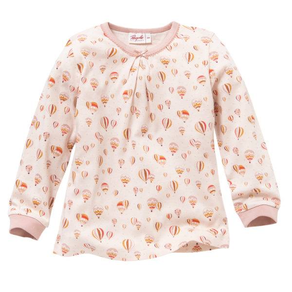 Pololo People Wear Organic Langarm-Pyjama “Heißluftballon”, rosa, Baumwolle (Bio) Begrenztes Angebot