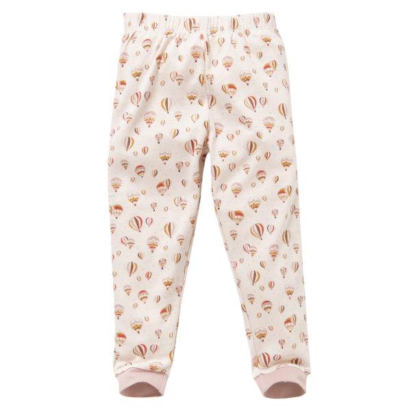 Pololo People Wear Organic Langarm-Pyjama “Heißluftballon”, rosa, Baumwolle (Bio) Begrenztes Angebot