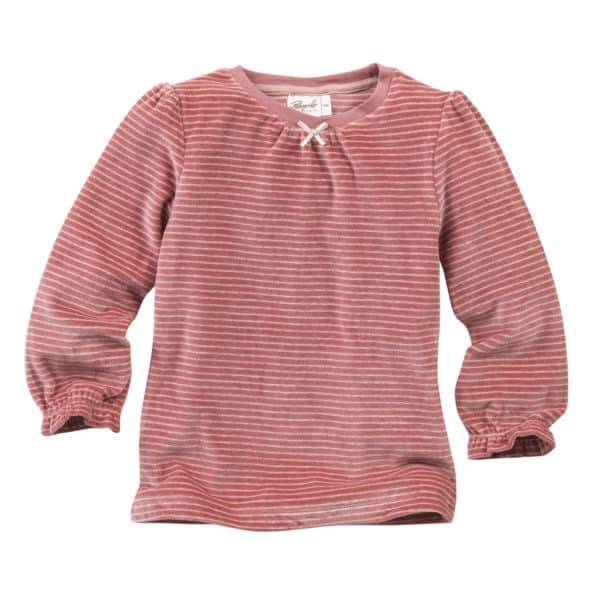Pololo People Wear Organic Nicki-Pyjama, rosa geringelt, aus 100% Baumwolle (Bio) Online Shopping