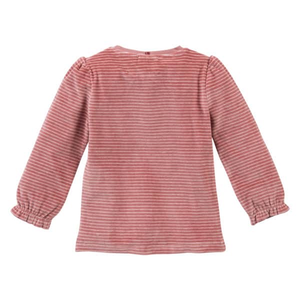 Pololo People Wear Organic Nicki-Pyjama, rosa geringelt, aus 100% Baumwolle (Bio) Online Shopping
