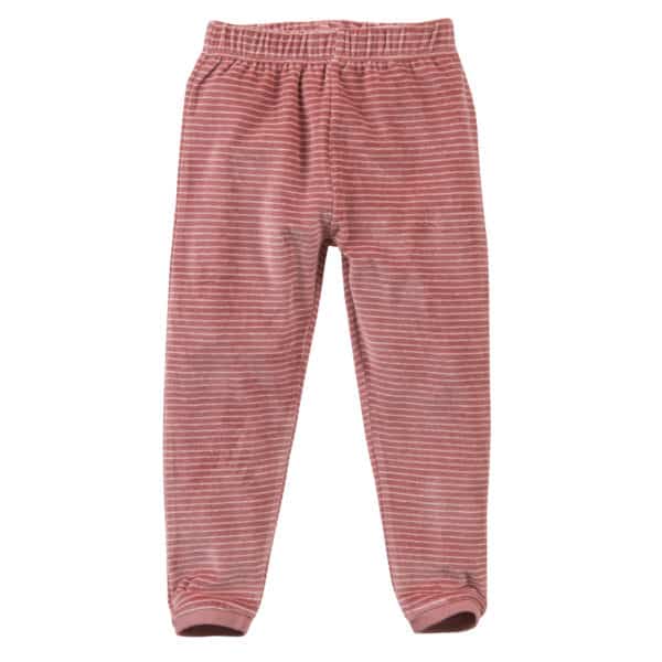 Pololo People Wear Organic Nicki-Pyjama, rosa geringelt, aus 100% Baumwolle (Bio) Online Shopping