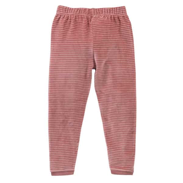 Pololo People Wear Organic Nicki-Pyjama, rosa geringelt, aus 100% Baumwolle (Bio) Online Shopping