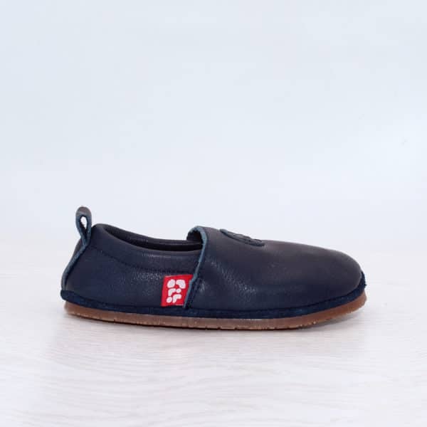 Pololo Barfußschuh Uni Leder Blau Bis zu 65% Rabatt