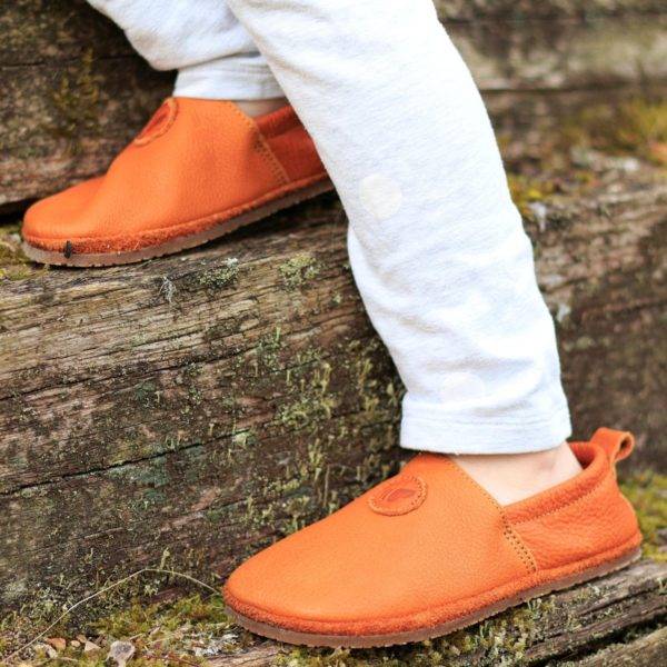 Pololo Barfußschuh Uni Leder Hellbraun Vierteljährliche Förderung