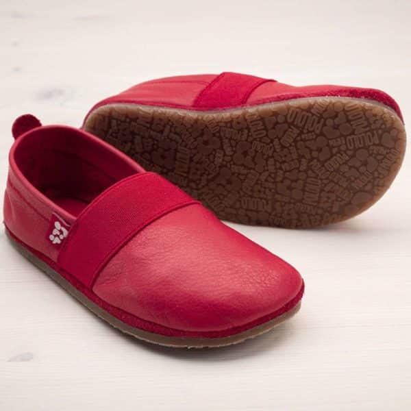 Pololo Outdoor Barfußschuh “Elastico” Rot mit Gummisohle Begrenzt auf 3 Tage