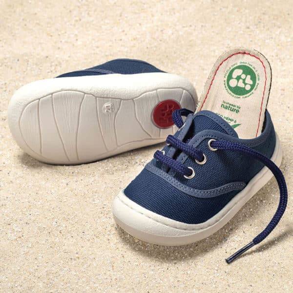 Pololo “Pepe” Baumwoll-Sneaker blau Online Shopping