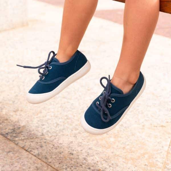 Pololo “Pepe” Baumwoll-Sneaker blau Online Shopping