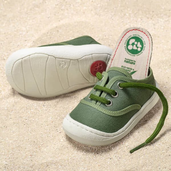 Pololo “Pepe” Baumwoll-Sneaker grün Saisonschlussverkauf