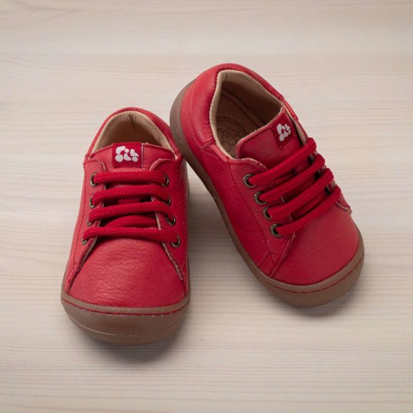 Pololo Sneaker Mini Leder Rot Zeitlich begrenztes Angebot
