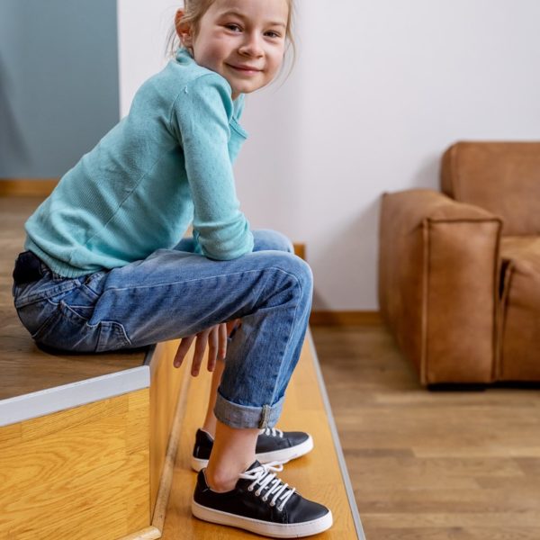 Pololo Veganer Kaktus Sneaker Schwarz Maxi 24-34 Discount Store für neue Produkte
