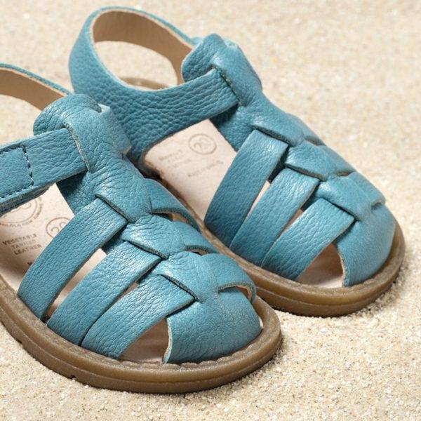 Pololo Sandale Fiesta Hellblau – Restpaare in Größe 20 & 21 Fabrik Onlineshop