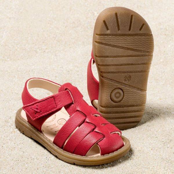 Pololo Sandale Fiesta Rot – Restpaare in Größe 20 & 21 Rabatt