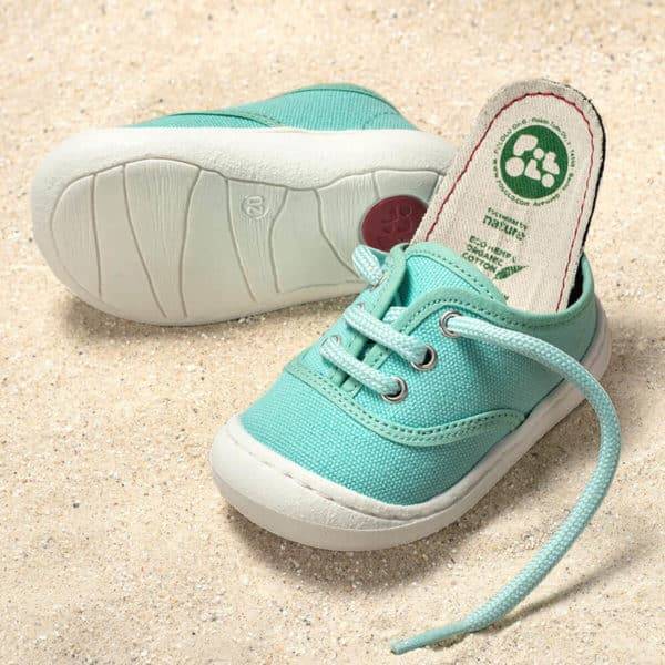 Pololo “Pepe” Baumwoll-Sneaker türkis Flash Sale