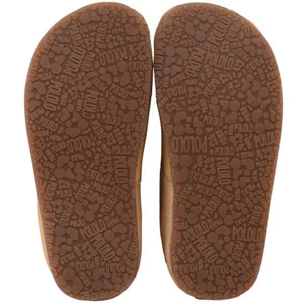 Pololo Outdoor Barfußschuh “Cordel” Hellbraun mit Gummisohle Begrenztes Angebot