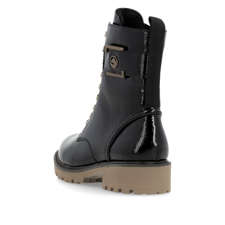 Remonte Artikelnummer D8663-00 remonte Damen Biker Boots glanzschwarz JETZT KAUFEN