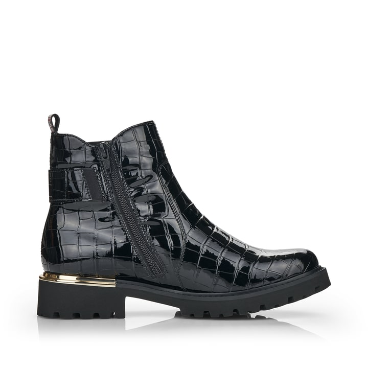 Remonte Artikelnummer D8684-02 remonte Damen Chelsea Boots lackschwarz Kostenloser Versand international