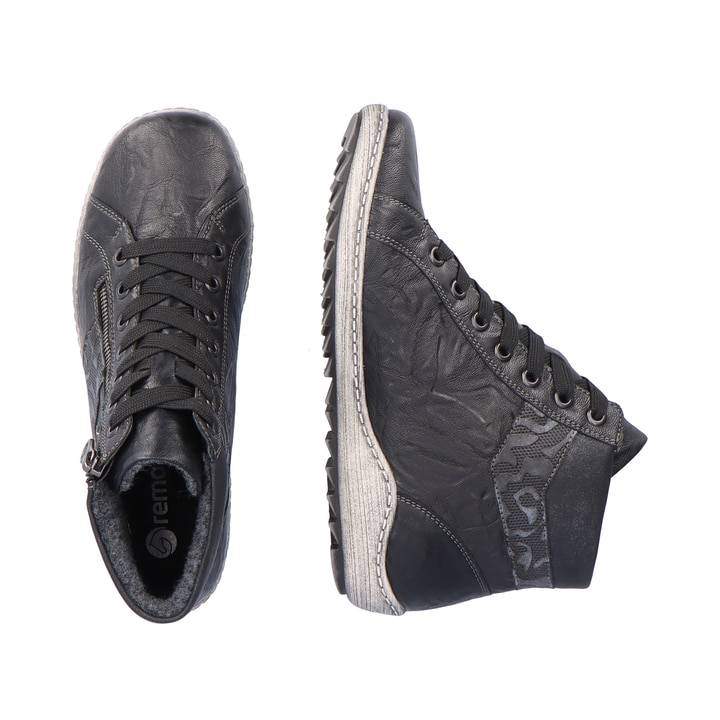 Remonte Artikelnummer R1484-02 remonte Damen Schnürschuhe graphitschwarz Lagerräumung