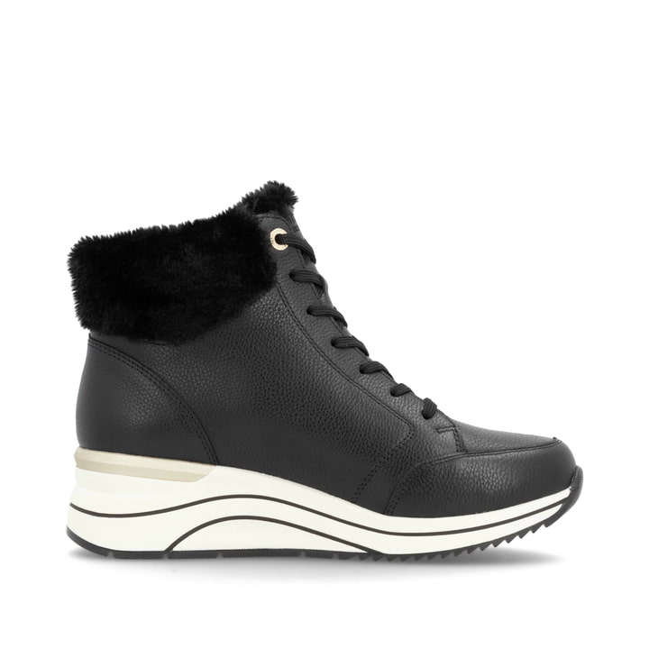 Remonte Artikelnummer D0T77-02 remonte Damen Schnürstiefel asphaltschwarz Super Rabatt