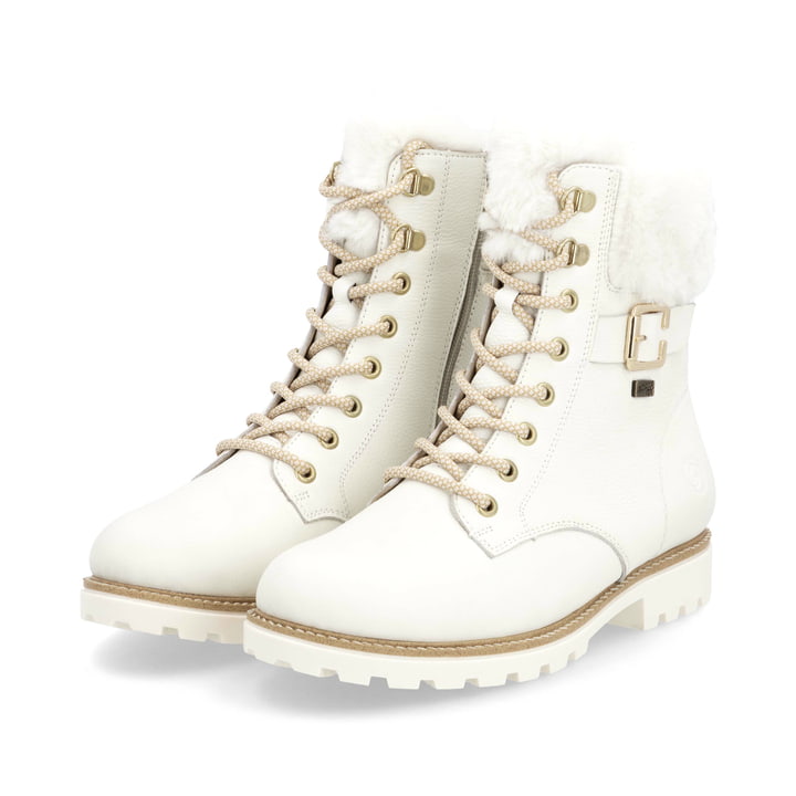 Remonte Artikelnummer D8481-80 remonte Damen Schnürstiefel macchiatoweiß Clearance-Verkauf