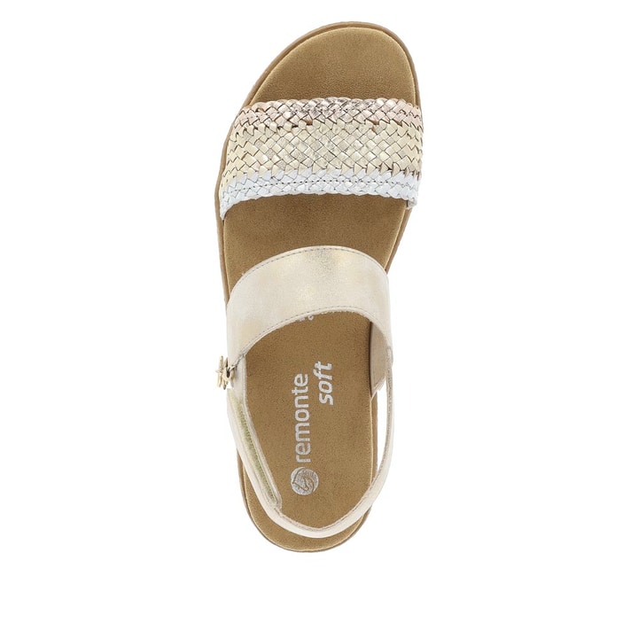 Remonte Artikelnummer D0Q56-90 remonte Damen Riemchensandalen beige-metallic Kostenloser Versand international