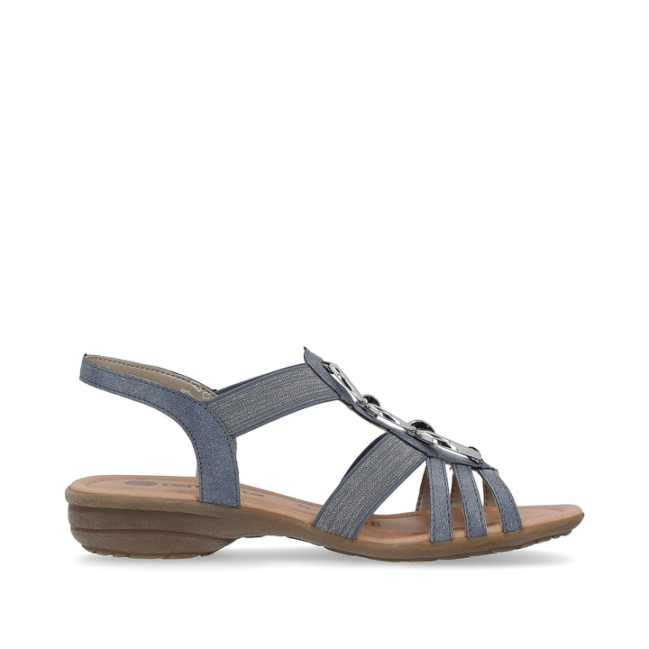 Remonte Artikelnummer R3605-12 remonte Damen Riemchensandalen schieferblau-silber Begrenzt auf 3 Tage